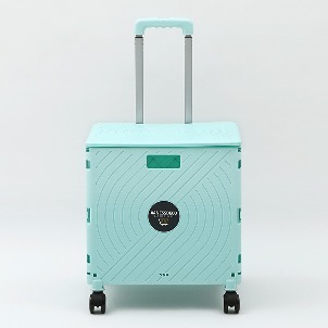 VANESS_DECO 접이식 이동식 휴대용 다용도 박스형 시장 마트 장바구니 쇼핑 핸드카트 캐리어 특대형(35kg)